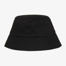 KENZO KIDS-Black Cotton Lucky Tiger Bucket Hat | Childrensalon