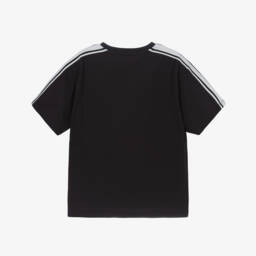 KENZO KIDS-Black Organic Cotton Piqué Lucky Tiger T-Shirt | Childrensalon