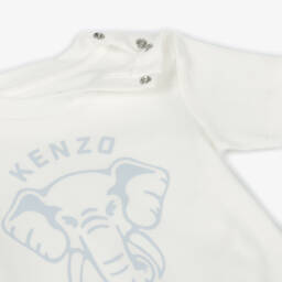 KENZO KIDS-طقم رياضي بيبي قطن لون أزرق | Childrensalon