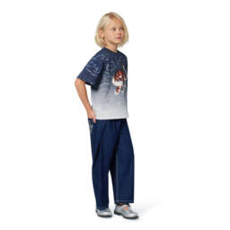 KENZO KIDS-Blue Ombré Cotton Tiger T-Shirt | Childrensalon