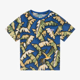 Boys Blue Cotton Jungle T-Shirt