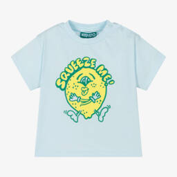 Boys Blue Cotton Lemon T-Shirt