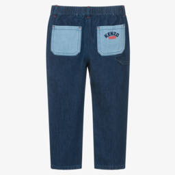 KENZO KIDS-Boys Blue Denim Jeans | Childrensalon