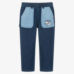 KENZO KIDS-Boys Blue Denim Jeans | Childrensalon