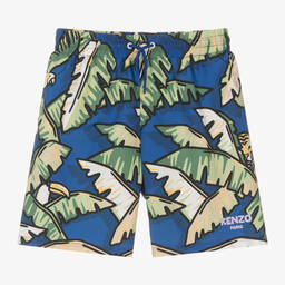 KENZO KIDS-شورت سباحة لون أزرق للأولاد | Childrensalon