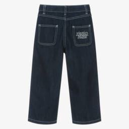 KENZO KIDS-Boys Dark Blue Denim Jeans | Childrensalon