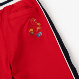 KENZO KIDS-Boys Red Jersey Snake Joggers | Childrensalon