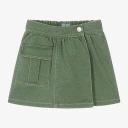 KENZO KIDS-Girls Green Denim Skort | Childrensalon