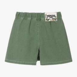 KENZO KIDS-Girls Green Denim Skort | Childrensalon