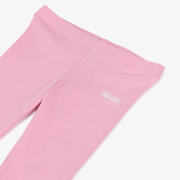 KENZO KIDS-Girls Pink Cotton Jersey Leggings | Childrensalon
