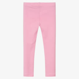 KENZO KIDS-Girls Pink Cotton Jersey Leggings | Childrensalon
