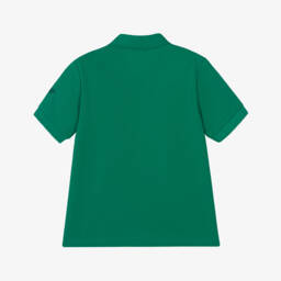 KENZO KIDS-Green Cotton Boke Flower Polo Shirt | Childrensalon