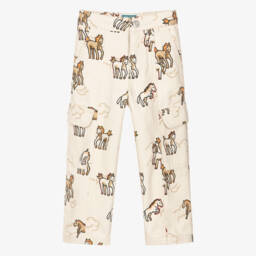 Ivory Cotton Twill Lunar New Year Trousers