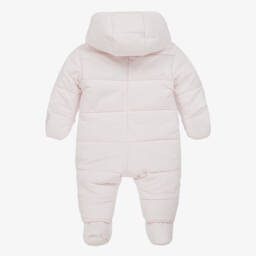 KENZO KIDS-Pink Elephant Puffer Baby Snowsuit | Childrensalon