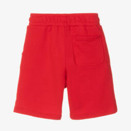 KENZO KIDS-Red Cotton Snake Cotton Jersey Shorts | Childrensalon
