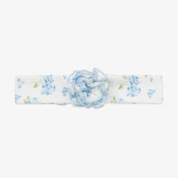 Baby Girls Blue Cotton Heavenly Hydrangeas Headband