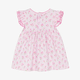 Kissy Kissy-Baby Girls Pale Pink Timeless Tulips Pima Cotton Dress | Childrensalon