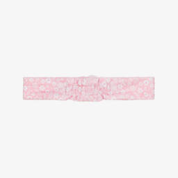 Kissy Kissy-Baby Girls Pink Fall In Bloom Pima Cotton Headband | Childrensalon