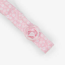 Kissy Kissy-Baby Girls Pink Fall In Bloom Pima Cotton Headband | Childrensalon
