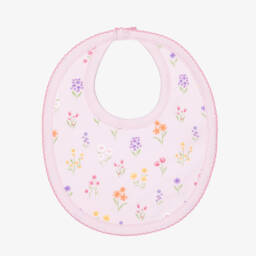 مريلة قطن بيما لون زهري للبنات الرضع