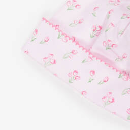 Kissy Kissy-Baby Girls Pink Pima Cotton Timeless Tulips Hat | Childrensalon