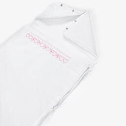 Kissy Kissy-Baby Girls White Pima Cotton Nest with Hand Smocking (78cm) | Childrensalon