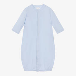 Kissy Kissy-Blue Pima Cotton Converter Gown | Childrensalon