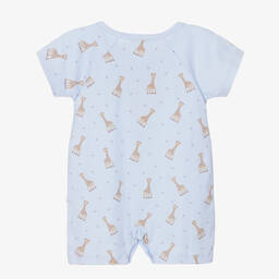 Kissy Kissy-بودي سوت قطن بيما لون أزرق للمواليد | Childrensalon