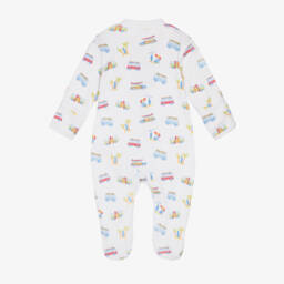 Kissy Kissy-Boys Pima Cotton Surfing Vans Babygrow | Childrensalon