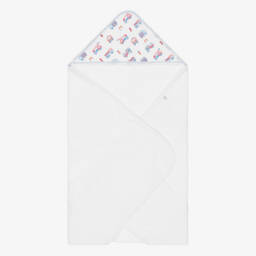 Kissy Kissy-Boys White Cotton Fight The Fire Hooded Towel & Mitt Set | Childrensalon