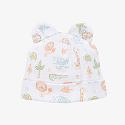 Kissy Kissy-Baby Boys White Pima Jungle Adventure Shortie | Childrensalon