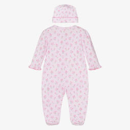 Kissy Kissy-Girls Pink Pima Cotton Timeless Tulips Babygrow Set | Childrensalon
