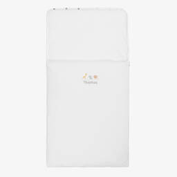 Kissy Kissy-Personalised White Jungle Mates Baby Nest (77cm) | Childrensalon