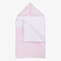 Kissy Kissy-Pink Pima Cotton Riding Rockers Baby Nest (77cm) | Childrensalon