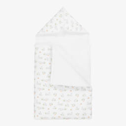 Kissy Kissy-White Baby Bunny Patch Nest (75cm) | Childrensalon