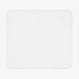 Kissy Kissy-White & Beige Cotton Hooded Towel & Mitt Set | Childrensalon