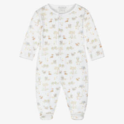 أفرول قطني بطبعة الغابة البيضاء للرضع