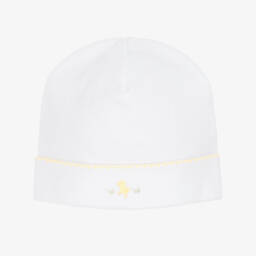 Kissy Kissy-Yellow & White Pima Cotton Baby Duckling 2 Piece Babygrow  | Childrensalon