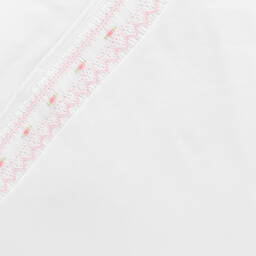 Kissy Kissy-White Pima Cotton Fall Bishop Nest (78cm) | Childrensalon