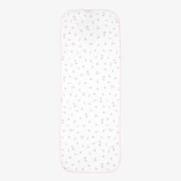 Kissy Kissy-Салфетка для отрыжки белая в цветочек из хлопка пима (48см) | Childrensalon