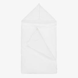 Kissy Kissy-White Pima Cotton Hand-Embroidered Sweet Sheep Nest (78cm) | Childrensalon