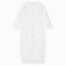 White Pima Cotton Springtime Bunny Fun Converter Gown