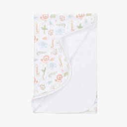 Kissy Kissy-Baby Boys White Pima Jungle Adventure Shortie | Childrensalon