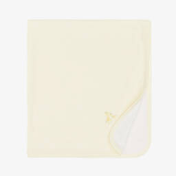 Yellow Giraffe Love Pima Cotton Blanket (73cm)