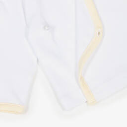 Kissy Kissy-Yellow & White Pima Cotton Baby Duckling 2 Piece Babygrow  | Childrensalon