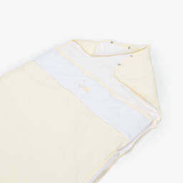 Kissy Kissy-Yellow & White Stripe Cotton Baby Duckling Nest (78cm) | Childrensalon