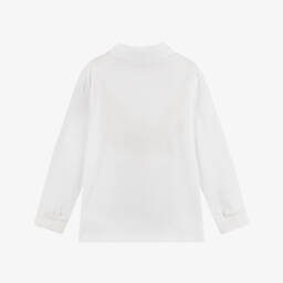 Lacoste-Рубашка поло с длинными рукавами белая для мальчиков | Childrensalon