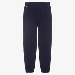 Lacoste-Teen Boys Navy Blue Jersey Joggers | Childrensalon