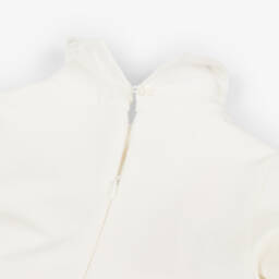 Lapin House-Girls Ivory & Pink Jersey & Tweed Dress | Childrensalon