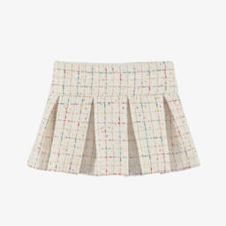 Billieblush-Girls Pale Pink Cat Sweater with Festive Baubles | Childrensalon